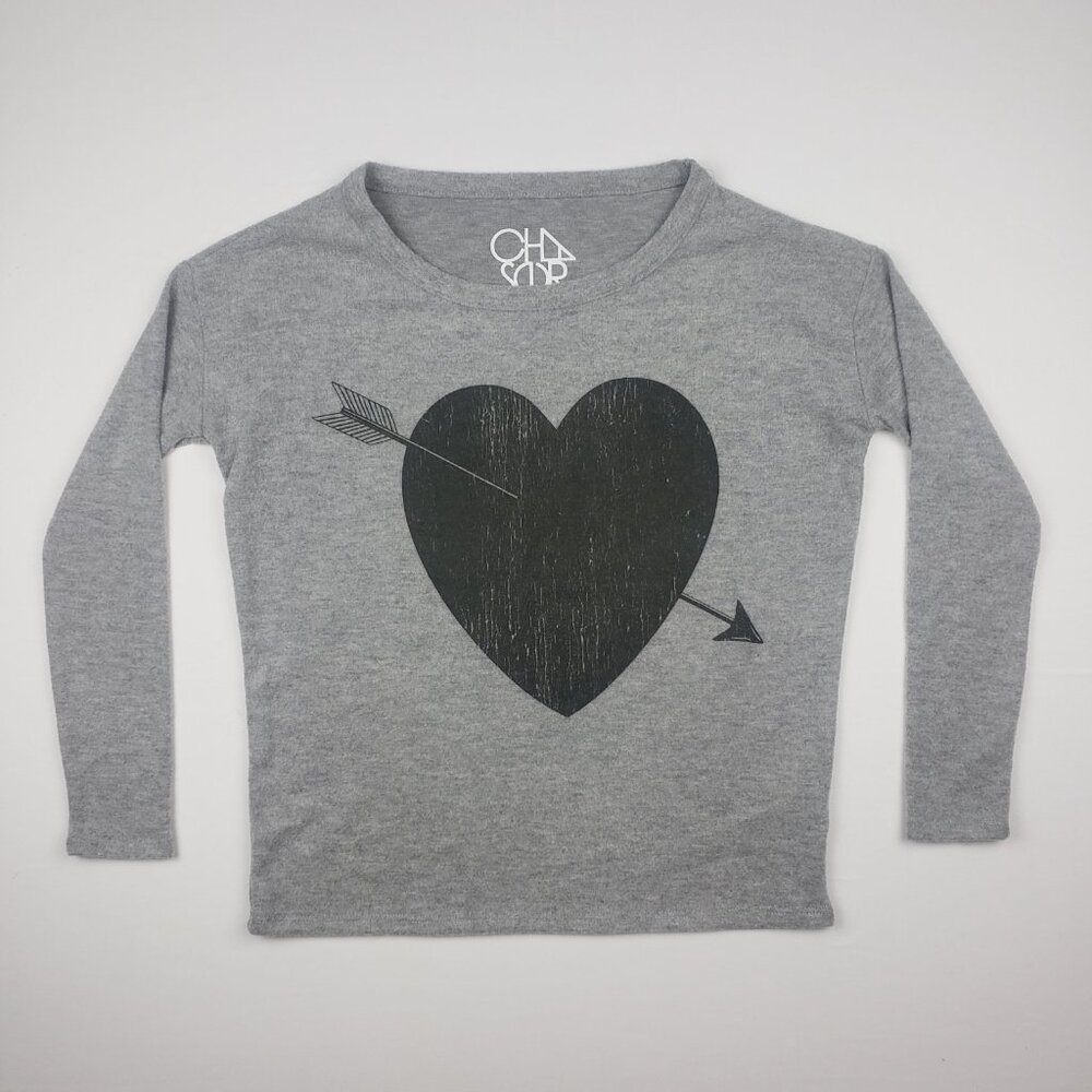 Nwot Chaser XS Sweater Heart & Arrow Long Sleeve Scoop Cupid